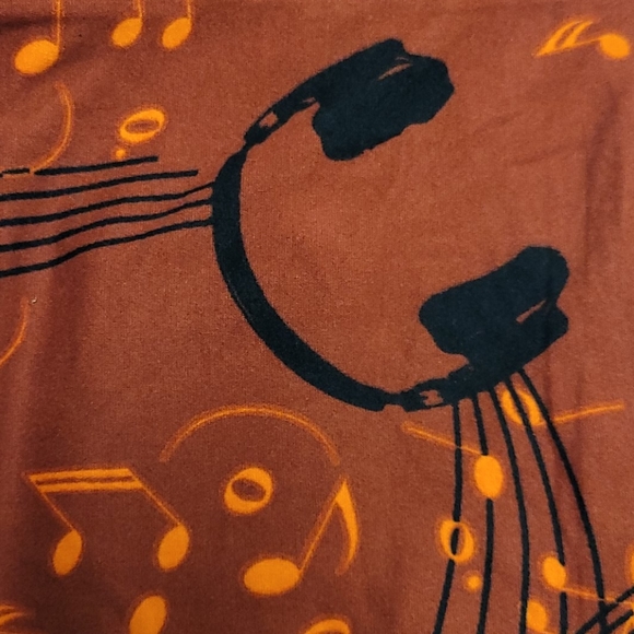 Lularoe Hey DJ Play My Song Leggings OS - Picture 2 of 6